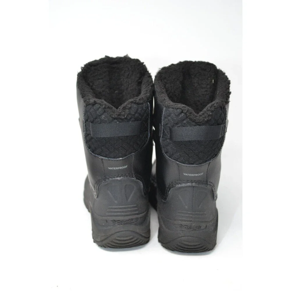Columbia Waterproof Boots Youth 5 Bugaboot Celsius Black Lace Up BY4430-010‎